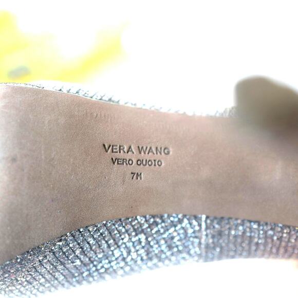 Vera Wang Shimmering Silver Heels - Picture 11 of 13